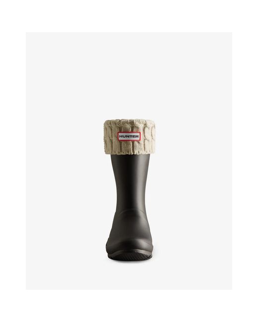 Chaussettes 6 Stitch Cable Short Boot Hunter en coloris Natural