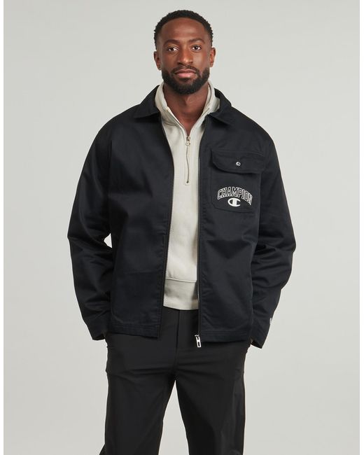 Champion Windjack Woven Jacket in het Black voor heren