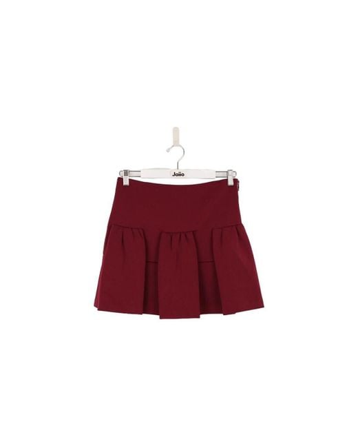 Jupes Mini jupe violet Manoush en coloris Red