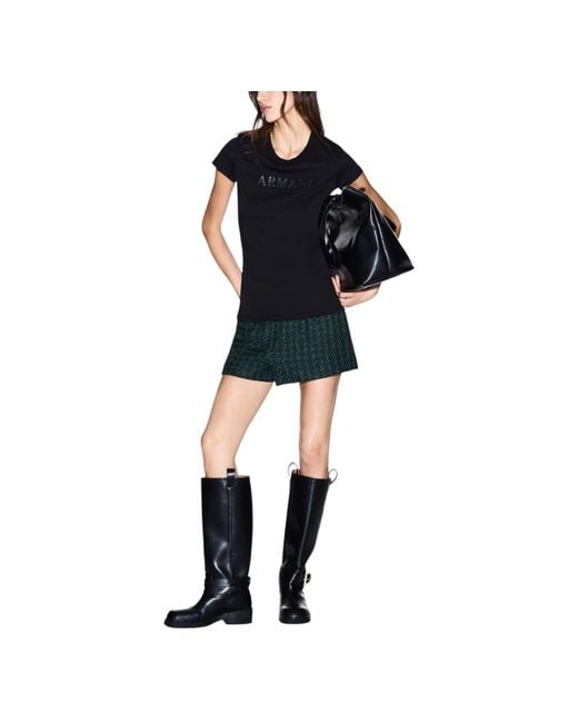 T-shirt XW001388 AF10356 EAX en coloris Black
