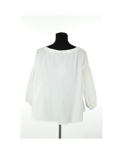 Blouses Blouse en coton blanche Aspesi en coloris Blue