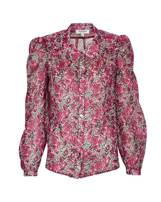 Camicia Cotcha di Morgan in Purple