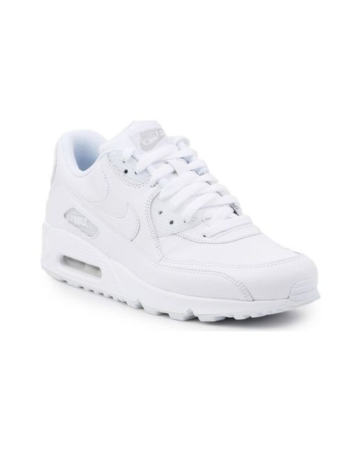 Air Max 90 Leather Chaussures Nike pour homme en coloris Blanc - Lyst