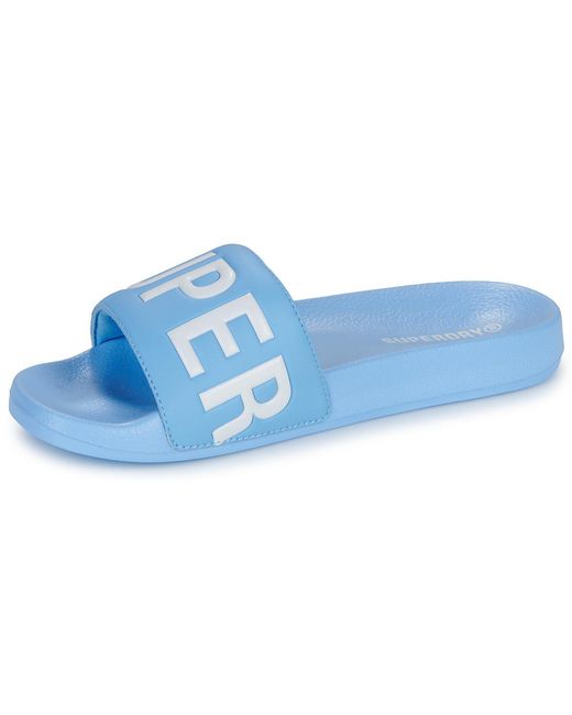 Claquettes Pool Slide Superdry en coloris Blue