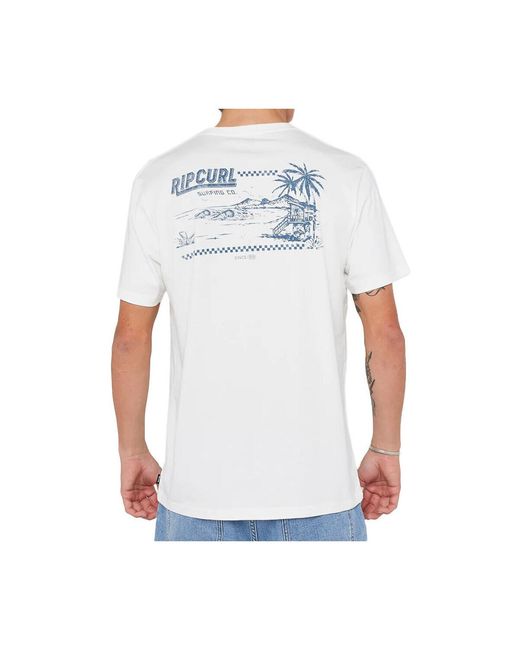 T-shirt SPORTLINE F B TEE Rip Curl pour homme en coloris White