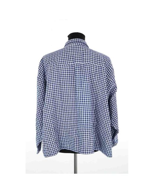 Chemise Chemise en coton bleue Des Petits Hauts en coloris Blue