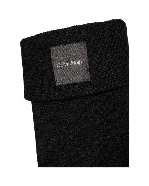 Gants CASHMERE CHUNKY OPEN RIB K60K612619 Calvin Klein en coloris Black