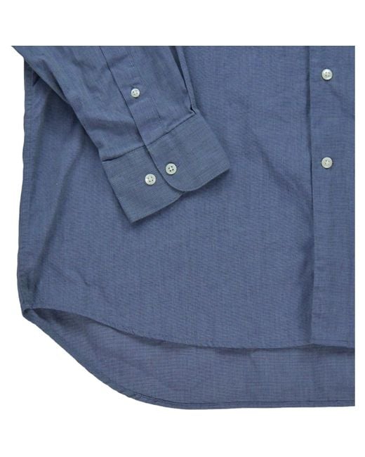 Dior Overhemd Lange Mouw 219054 in het Blue voor heren