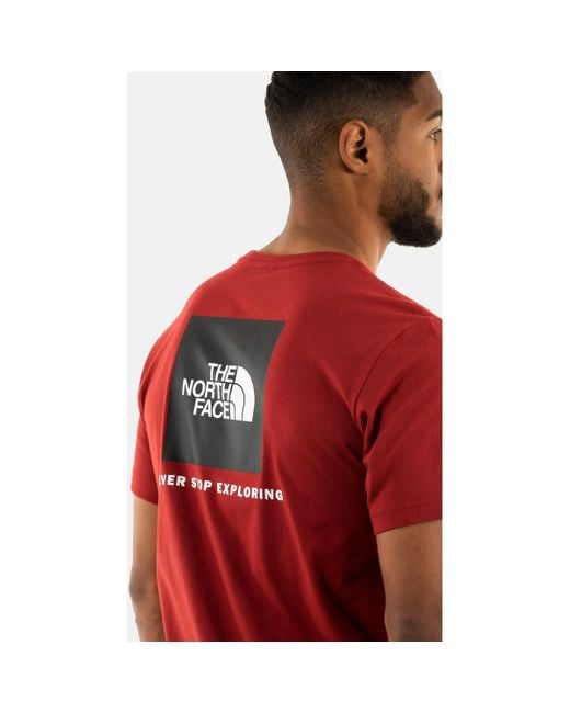T-shirt 0a87np The North Face pour homme en coloris Red