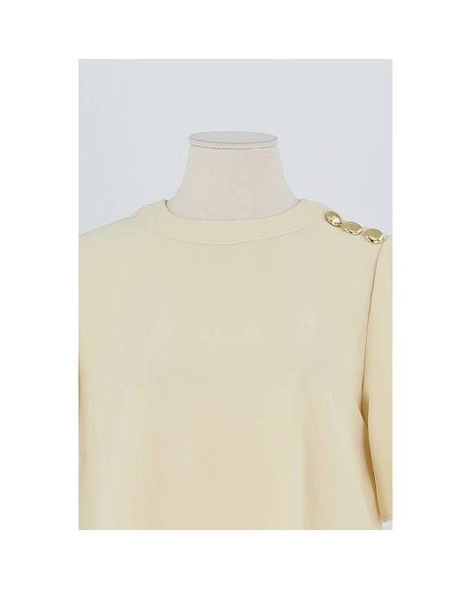 Blouses T-shirt beige Tara Jarmon en coloris Natural