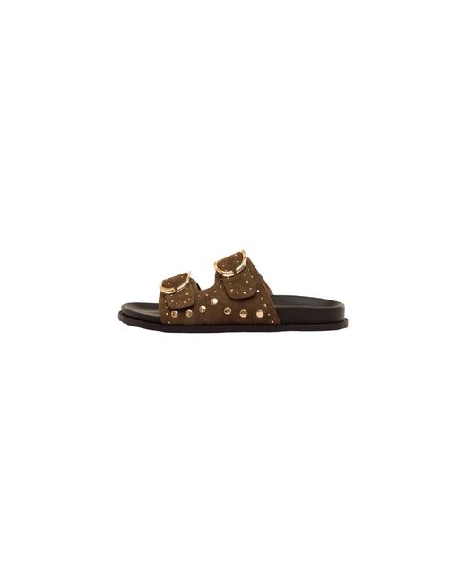 Mules 55500 MTNG en coloris Brown