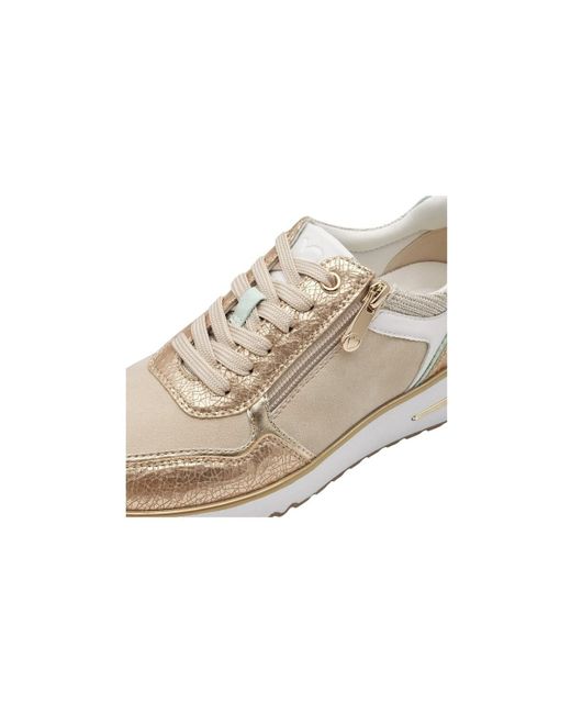 Derbies 22377044 943-GOLD COMB Or Marco Tozzi en coloris Metallic