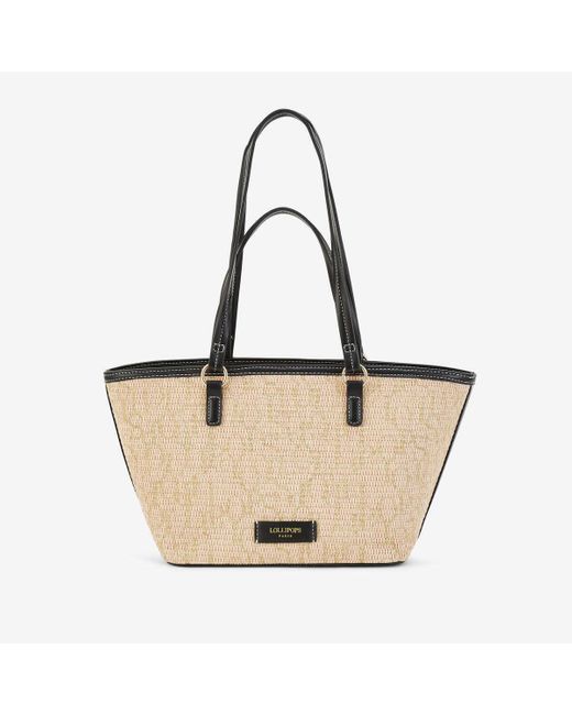 Cabas Sac shopper M noir Primavera Lollipops en coloris Natural