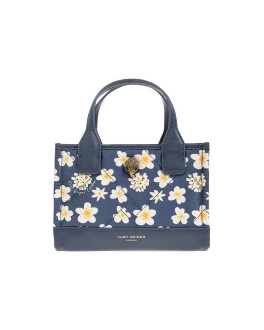 Kurt Geiger Handtas Xs Recycled Sq Shopper in het Blue
