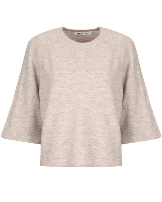 ONLY Brown Pullover Onlsimoni 3/4 Pullover
