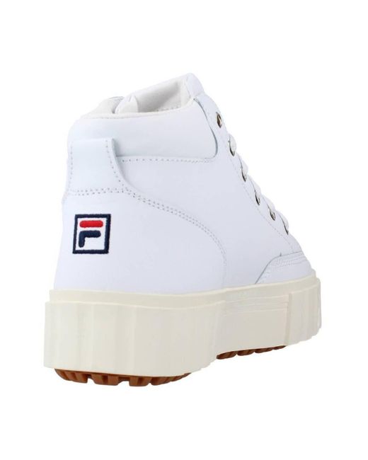 Fila Sneakers Sandblast Mid in het White