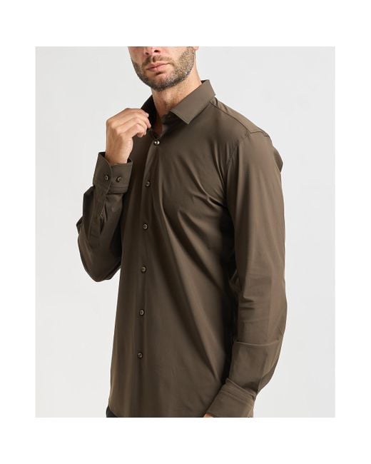 Chemise Chemise Hank Kent vert Boss pour homme en coloris Brown