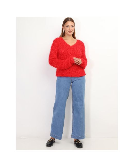 Pull Pulls Pour Femme La Modeuse en coloris Red