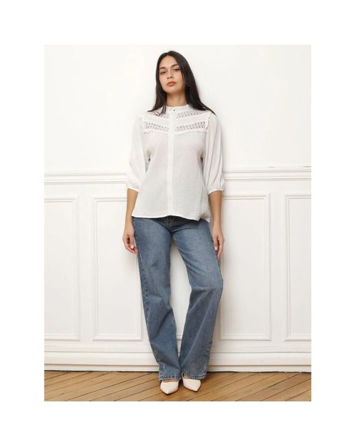 Chemise -Chemisiers, blouses La Modeuse en coloris White