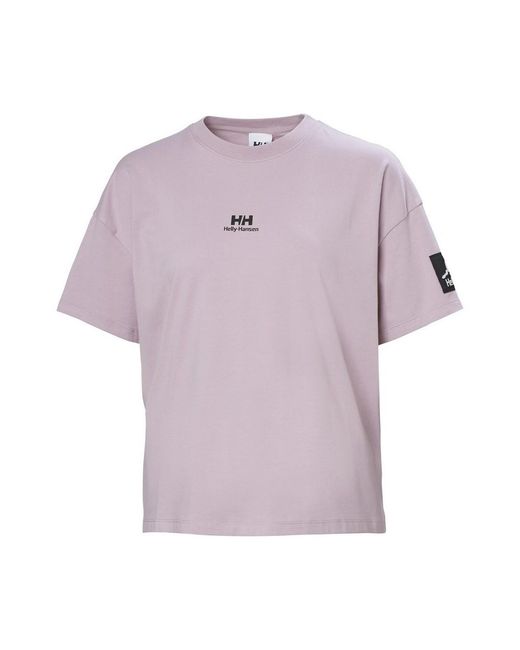 T-Shirt Patch Helly Hansen en coloris Purple