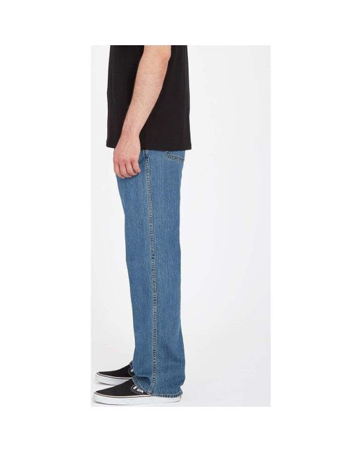 Jeans Vaqueros Modown Denim - Aged Indigo Volcom pour homme en coloris Black