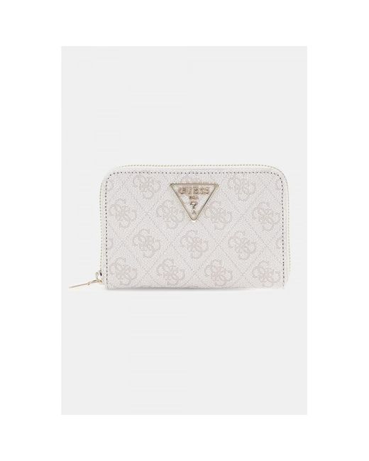 Porte-monnaie LAUREL SLGMEDIUM ZIP Guess en coloris White