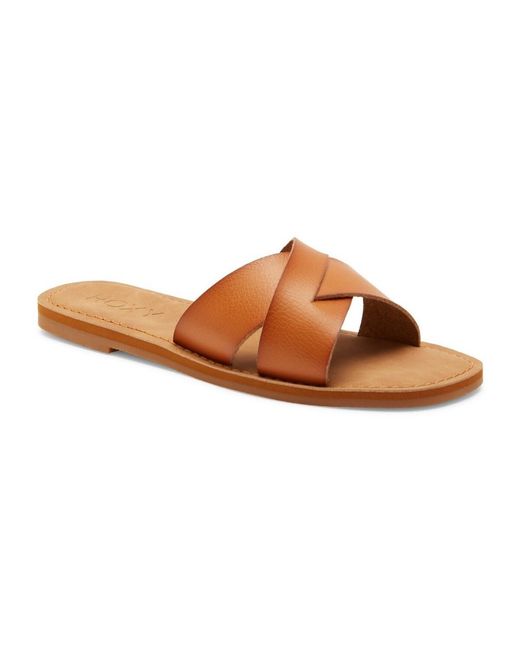 Sandales Plates Andreya Roxy en coloris Brown