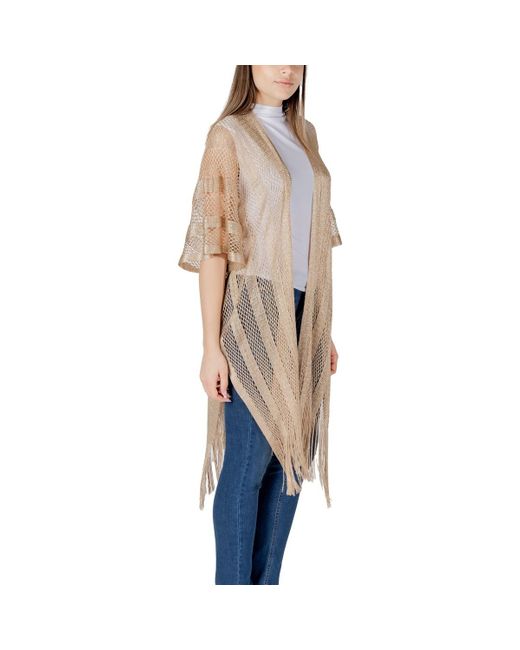 Echarpe PONCHO RETE LUREX 2A5001T0300 Liu Jo en coloris Natural