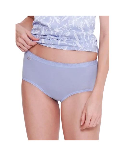 Slips Unterhose BASIC+ MIDI Damen-Slip Sloggi en coloris White