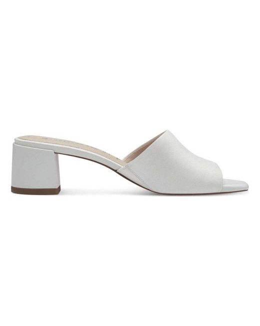 Mules white casual open mules Tamaris