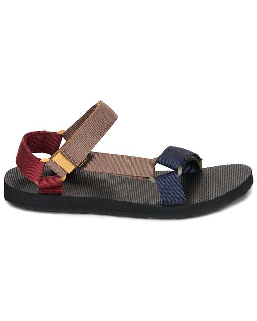 Sandales plates Original Universal Teva pour homme en coloris Brown