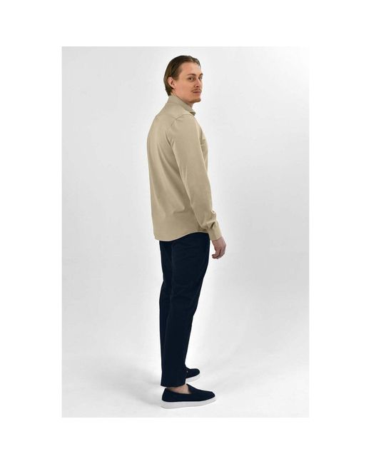 Vercate Overhemd Lange Mouw Japanese Knitted in het Natural voor heren