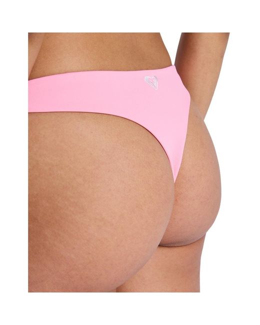Maillots de bain Solid Essentials Tanga Roxy en coloris Brown