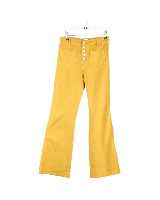 Jeans Jean bootcut en coton jaune Ba&sh en coloris Yellow
