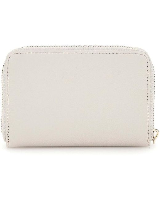Portefeuille Laurel Slg Medium Zip Around Guess en coloris White