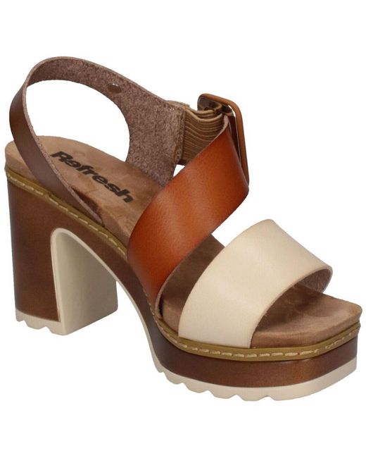Sandales à talon Refresh en coloris Brown