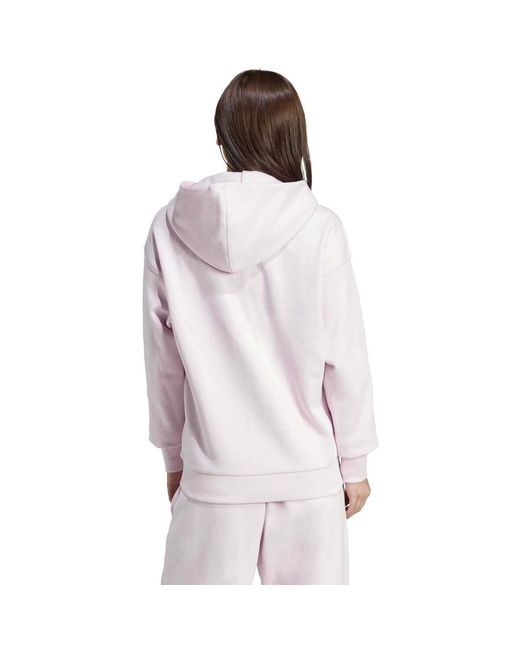 Adidas Sweater W All Szn Fz Hd in het White