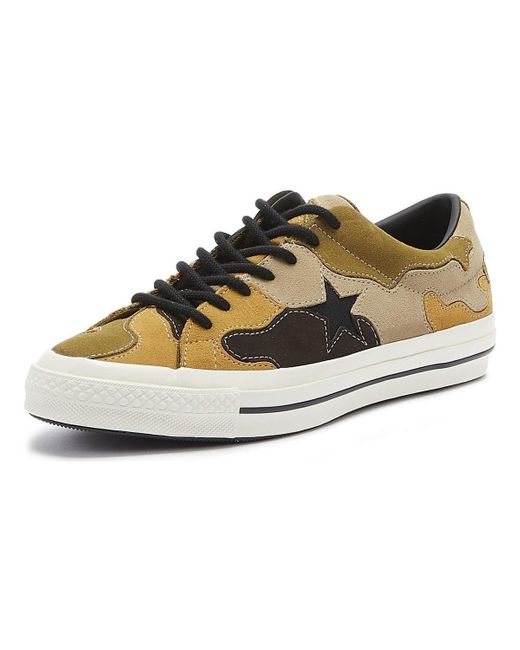converse one star camo low top