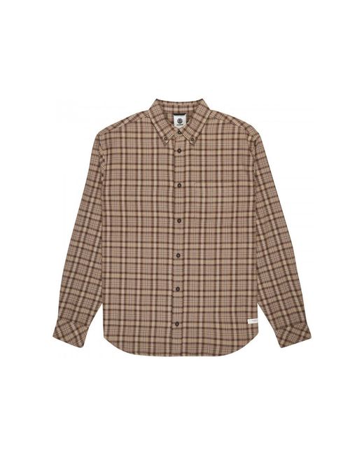 Chemise Button down reg Element pour homme en coloris Brown