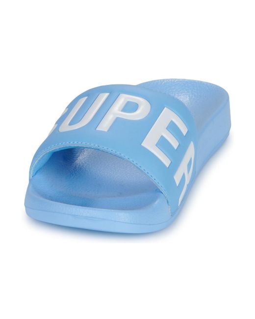 Claquettes Pool Slide Superdry en coloris Blue