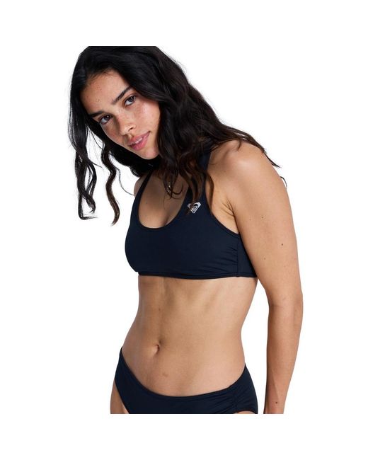Maillots de bain Solid Essentials Athletic Bra Roxy en coloris Black