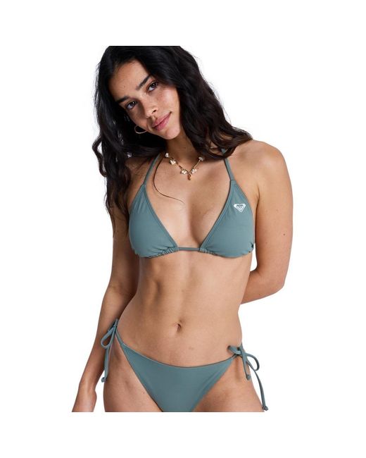 Maillots de bain Solid Essentials Tiki Tri Roxy en coloris Blue