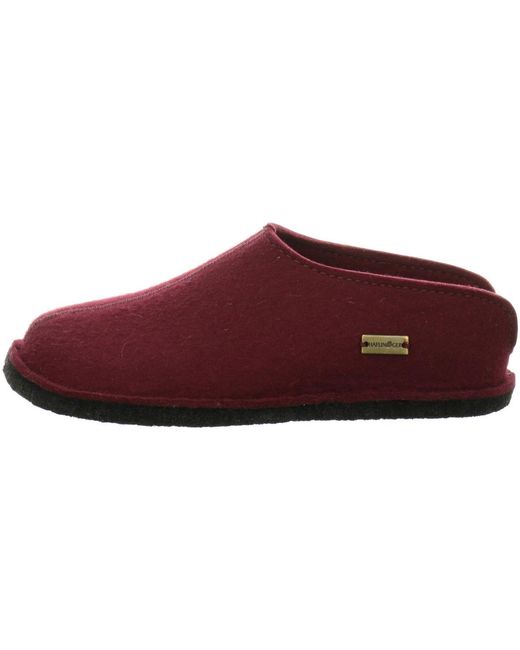 Chaussons Haflinger pour homme en coloris Red