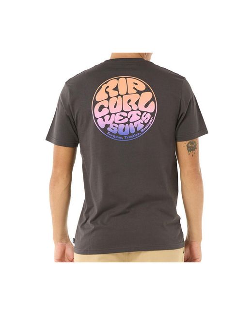 T-shirt WETTIE PASSAGE ICON TEE Rip Curl pour homme en coloris Black