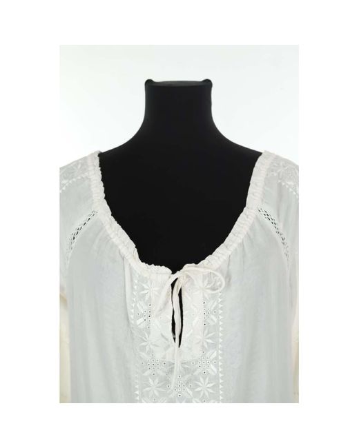 Robe courte Robe en coton blanche Mes Demoiselles en coloris White
