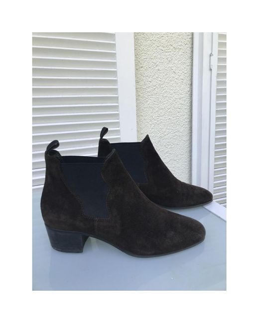 Bottines Boots en daim marron Triver Flight en coloris Brown