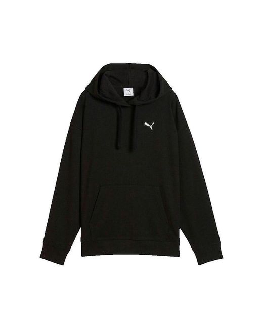 Sweat-shirt Sweatshirt ESS Elevated Comfort à capuche PUMA en coloris Black