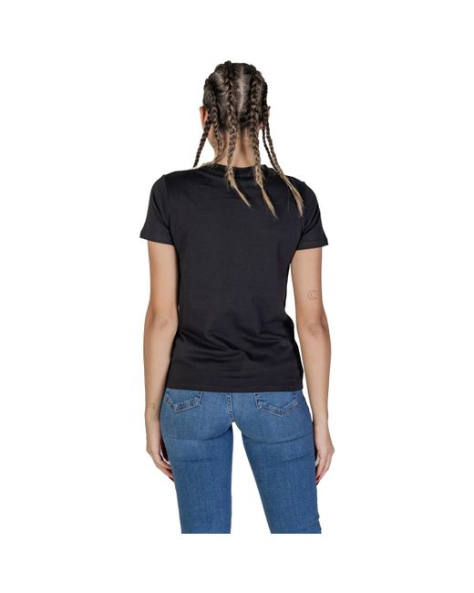 T-shirt SS SCRIPT LACE LOGO W5RI08 K9RM1 Guess en coloris Black