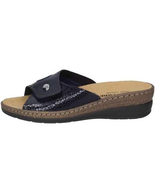 Mules Valleverde en coloris Black