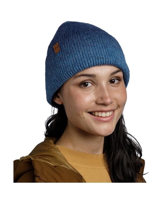 Buff Muts Marin Knitted Hat Beanie in het Blue